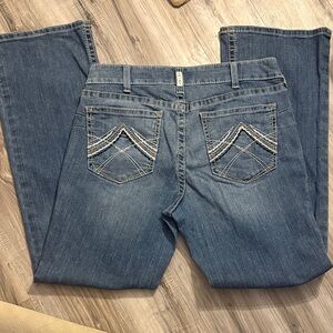 Ariat Women's Light Blue Boot Cut Jeans with Embroidered Back Pockets